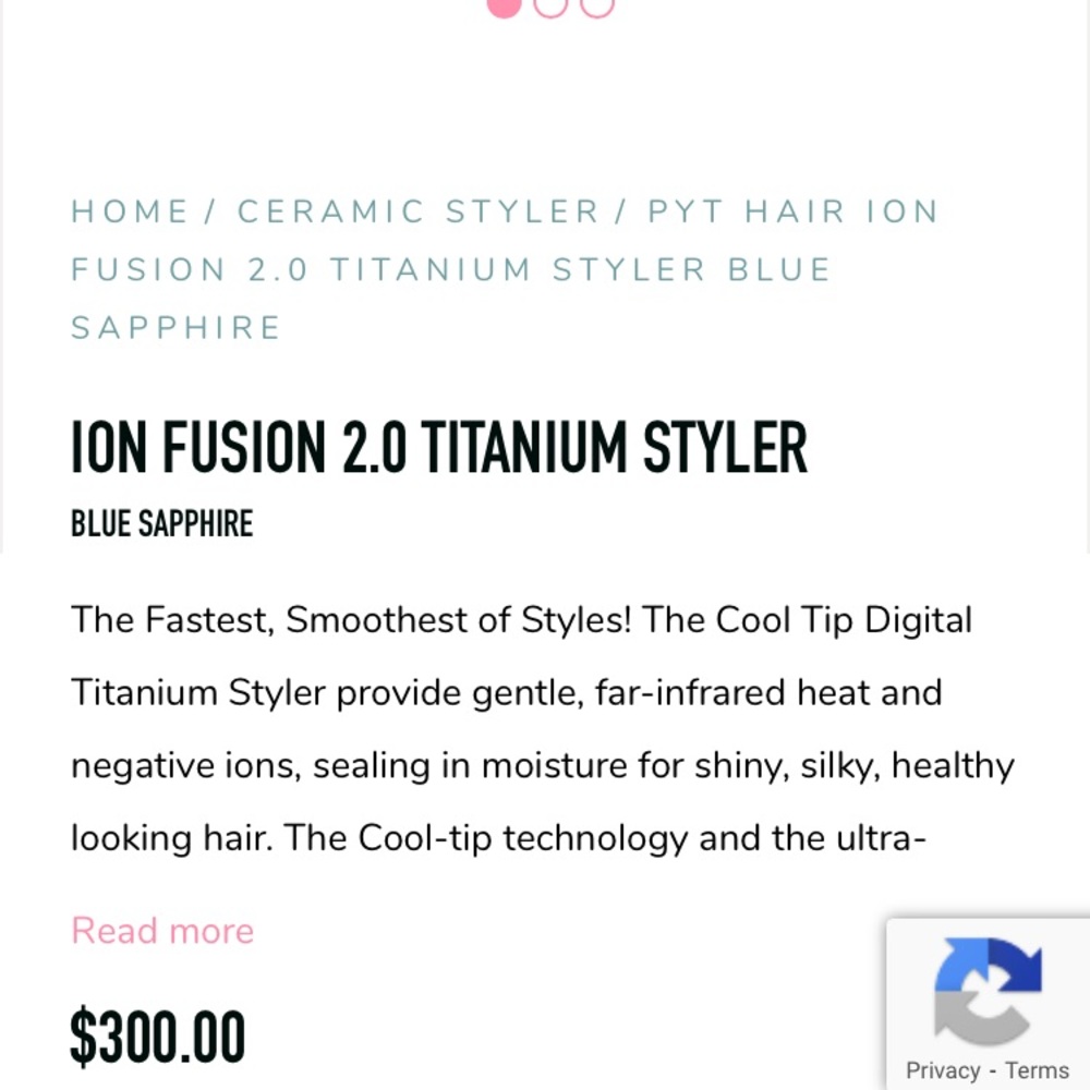 🎀PYT ION FUSION 2.0 TITANIUM STYLER
BLUE SAPPHIRE - Picture 9 of 10